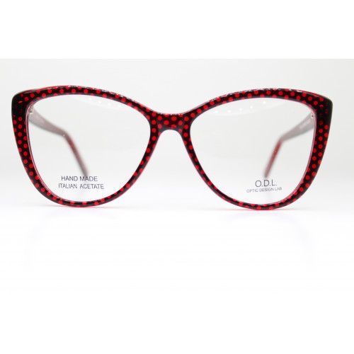 Женская оправа ODL 251 черная в красный горох 56 18 140 55 46